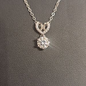 1 ct Moissanite Pendant Necklace